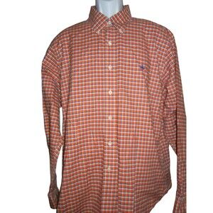 Brooks Brothers 1818 Slim Fit Mens Long Sleeve Button Down Shirt Size XL